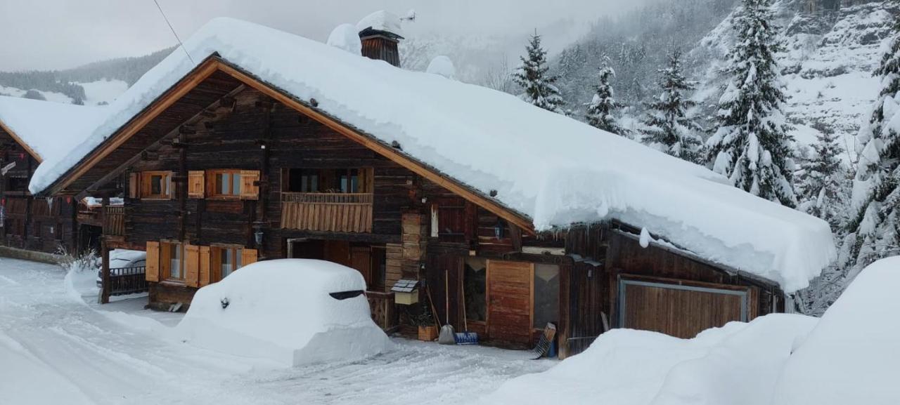 Charmieux Appartement En Chalet Typique Le Grand-Bornand Eksteriør billede